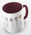 kolorowy kubek - flowers - z kwiatami - kolor bordowy.jpg
