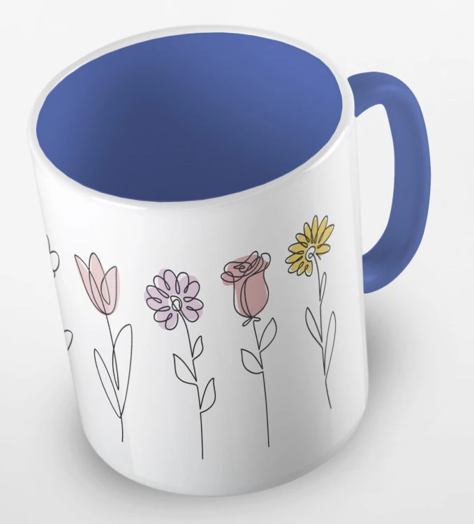 kolorowy kubek - flowers - z kwiatami - kolor niebieski.jpg