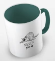 kolorowy kubek - never give up (nigdy się nie poddawaj) - kolor ciemnozielony.jpg