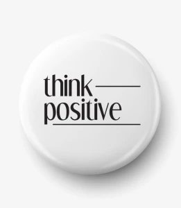 Button think positive