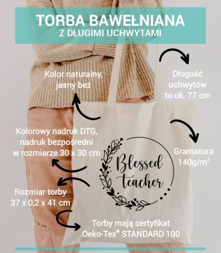 Bawełniana torebka dla nauczyciela