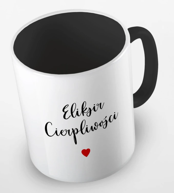 kolorowy kubek z hasłem eliksir cierpliwosci - kolor czarny.jpg