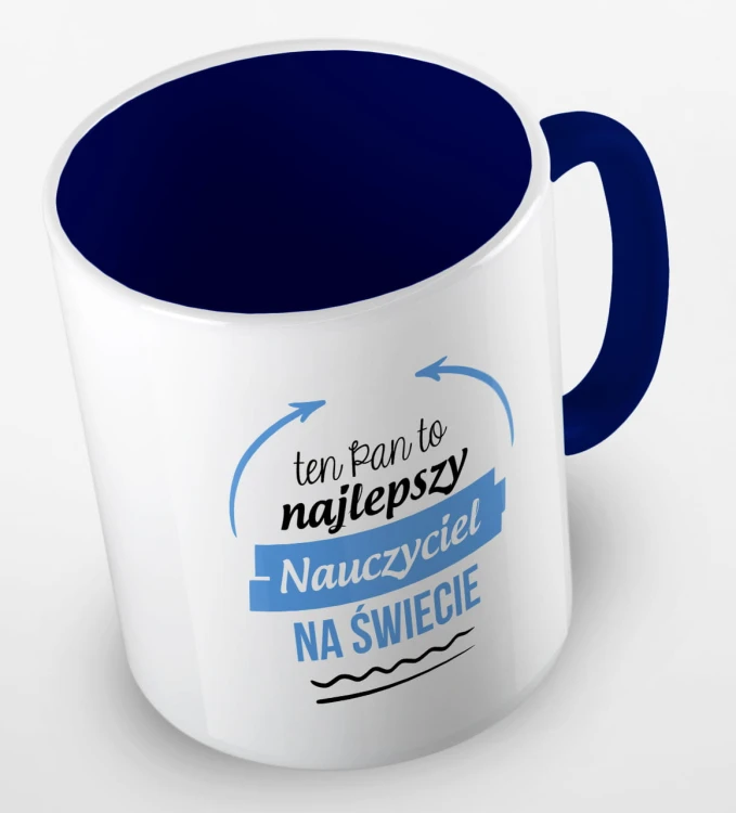 kolorowy kubek z hasłem ten Pan to najlepszy nauczyciel na świecie - kolor granatowy.jpg