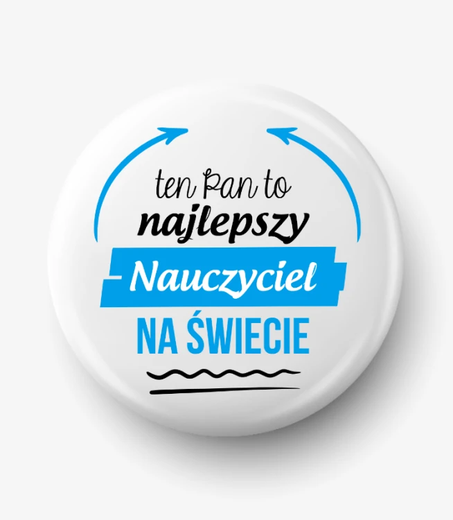 Button najlepszy nauczyciel