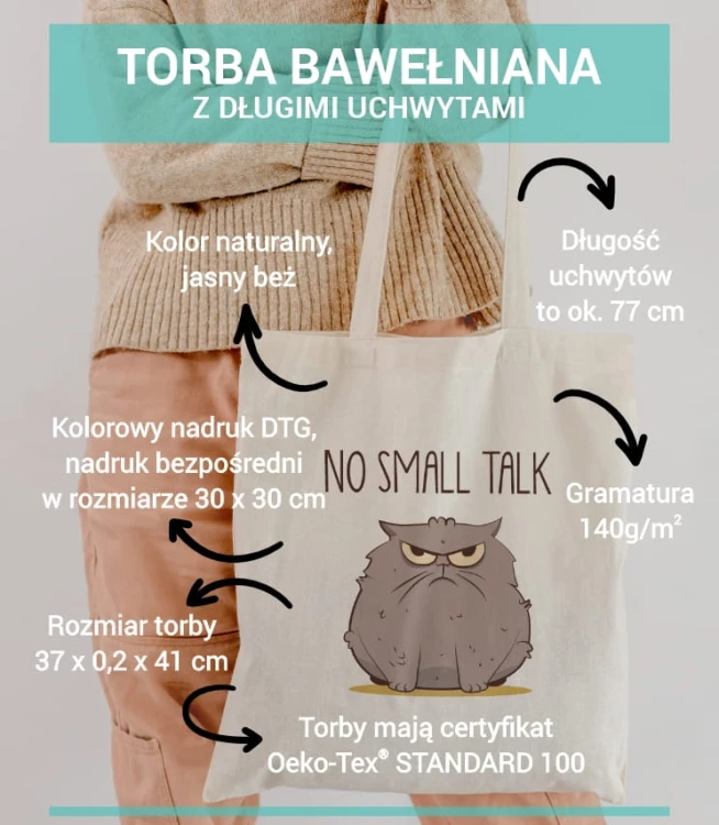 Zabawna torba z kotem