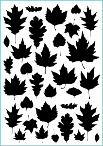 Tatuaże tymczasowe leaves silhouettes
