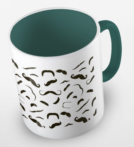 kolorowy kubek black mustache - kolor ciemnozielony.jpg