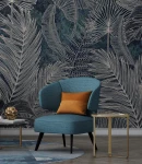 Fototapeta dark tropical leaves