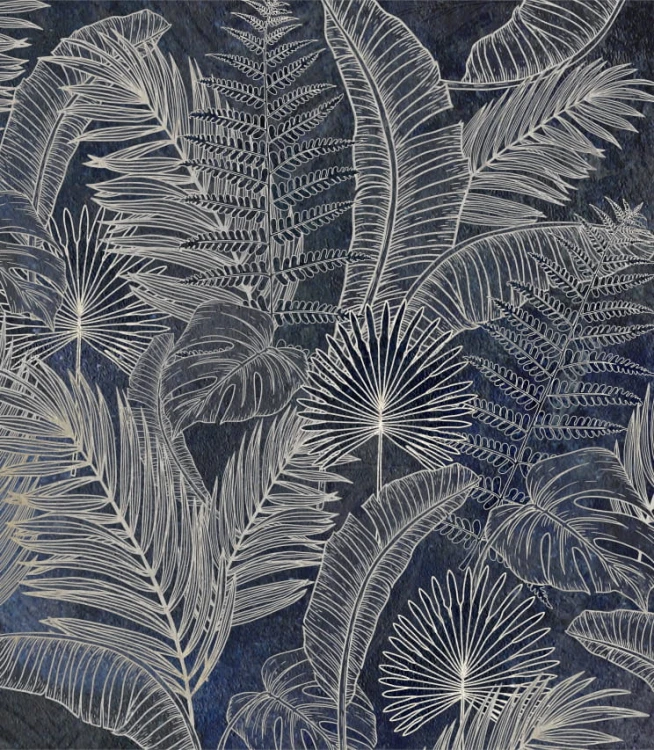 Podgląd wzoru fototapety dark tropical leaves