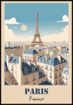 Plakat retro Paris