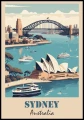 Plakat retro Sydney