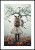 Plakat "Dziewczynka na Halloween" z białym marginesem dookoła