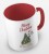 kolorowy kubek z hasłem merry christmas i uroczą babeczką w kaształcie choniki - kolor czerwony.jpg