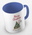 kolorowy kubek z hasłem merry christmas i uroczą babeczką w kaształcie choniki - kolor niebieski.jpg
