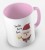 kolorowy kubek z hasłem Santa loves beer - kolor różowy.jpg