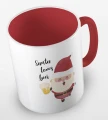 kolorowy kubek z hasłem Santa loves beer - kolor czerwony.jpg