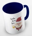 kolorowy kubek z hasłem Santa loves beer - kolor granatowy.jpg