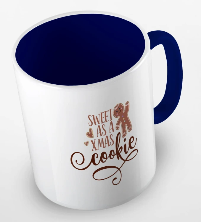 kolorowy kubek z hasłem sweet as a xmas cookie - kolor granatowy.jpg