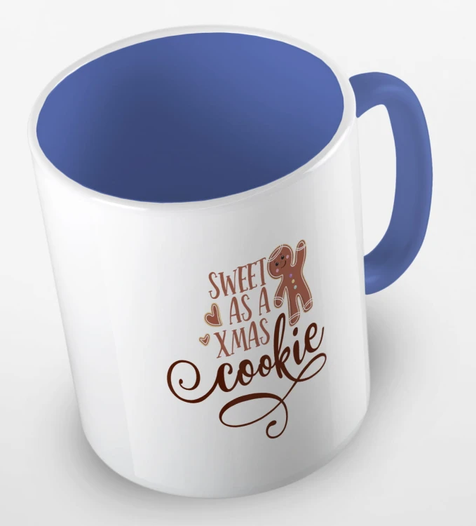 kolorowy kubek z hasłem sweet as a xmas cookie - kolor niebieski.jpg