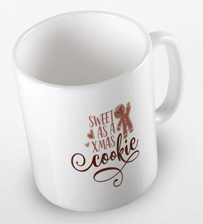 kolorowy kubek z hasłem sweet as a xmas cookie - kolor biały.jpg