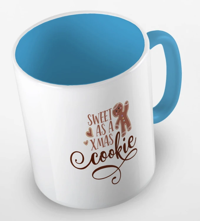 kolorowy kubek z hasłem sweet as a xmas cookie - kolor błękitny.jpg