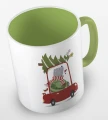 kolorowy kubek cute christmas bear - kolor jasnozielony.jpg