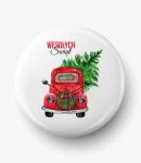 Button świąteczne auto