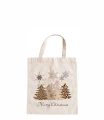 torba bawełniana z krótkimi uszami hasłem Merry Christmas oraz choinkami w panterke.jpg