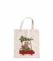 torba bawełniana z krótkimi uszami with cute christmas bear.jpg