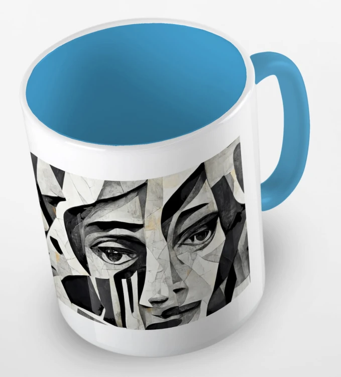 kolorowy kubek - black and white portrait - kolor błękitny.jpg
