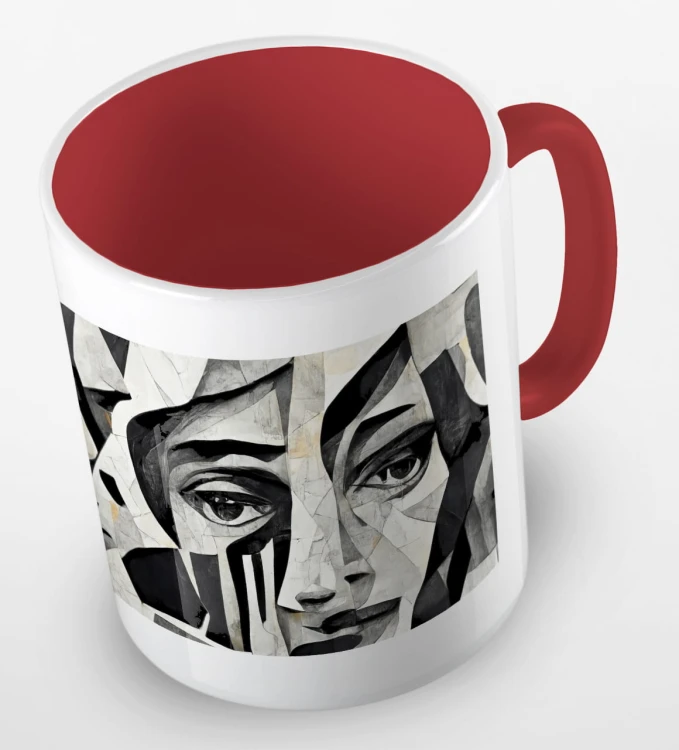 kolorowy kubek - black and white portrait - kolor czerwony.jpg