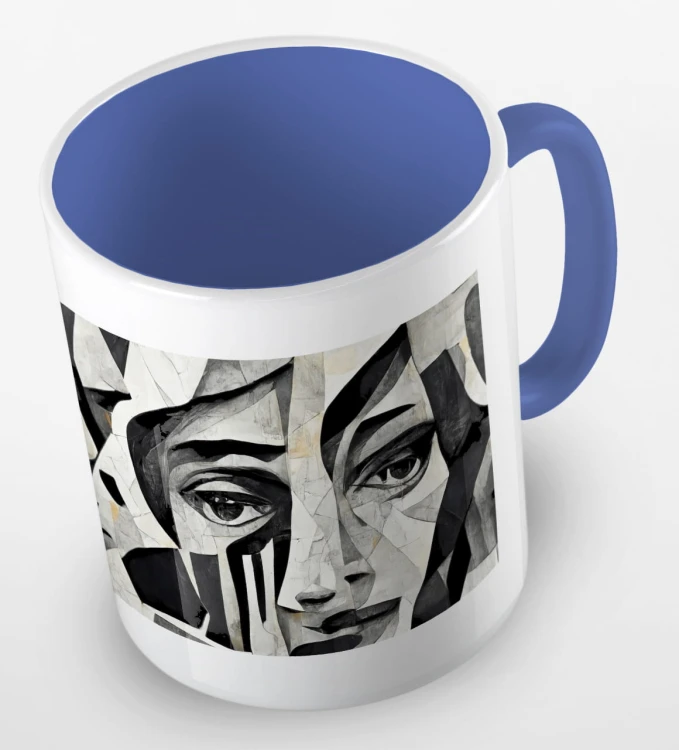 kolorowy kubek - black and white portrait - kolor niebieski.jpg