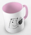 kolorowy kubek z hasłem strong like my coffee oraz uroczym niedżwiedziem - kolor różowy.jpg