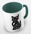 kolorowy kubek z hasłem - crazy cat lady 01 - kolor ciemnozielony.jpg