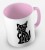 kolorowy kubek z hasłem - crazy cat lady 01 - kolor różowy.jpg