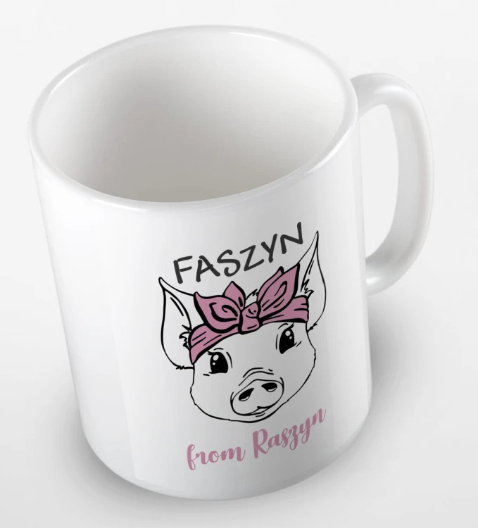 kolorowy kubek z zabawnym hasłem faszyn from Raszyn - kolor biały.jpg