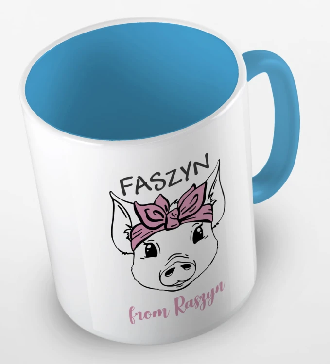 kolorowy kubek z zabawnym hasłem faszyn from Raszyn - kolor błękitny.jpg