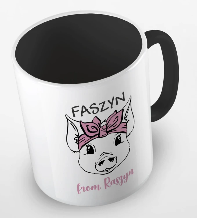 kolorowy kubek z zabawnym hasłem faszyn from Raszyn - kolor czarny.jpg