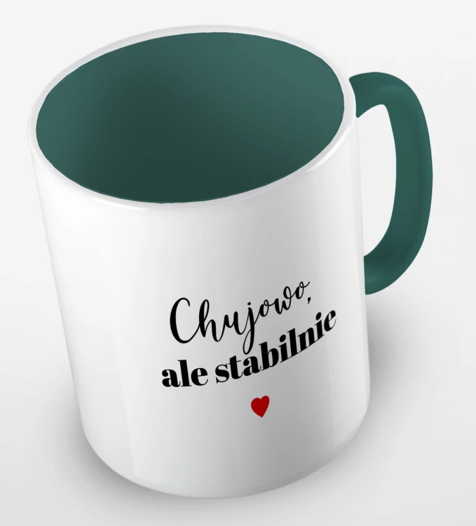 kolorowwy kubek - chujowo ale stabilnie - kubek ciemnozielony.jpg