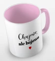 kolorowy kubek - chujowo ale bojowo - kubek różowy.jpg