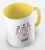 kolorowy kubek z hasłem - I am not only an aunt, i am a great aunt - żółty kolor kubka.png