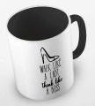 kolorowy kubek z hasłem - walk like a lady, think like a boss - kolor czarny.jpg