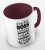 kolorowy kubek z hasłem - a truly great boss is hard to find difficult to part with and impossible to forget - kolor bordowy.jpg