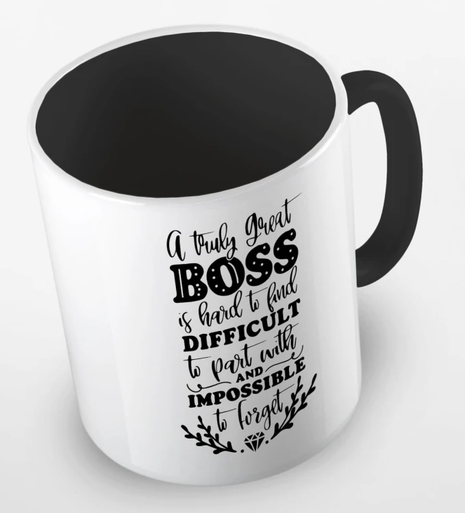kolorowy kubek z hasłem - a truly great boss is hard to find difficult to part with and impossible to forget - kolor czarny.jpg