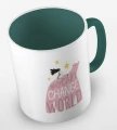 kolorowy kubek z hasłem - we can change the world - kolor ciemnozielony.jpg