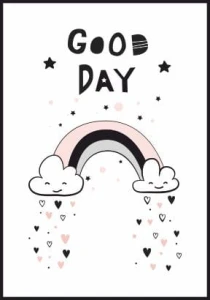 Plakat Tęcza "Good day"