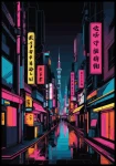 Plakat nocne Tokio