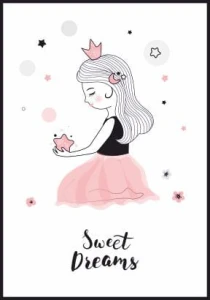 Plakat Sweet dreams little princess
