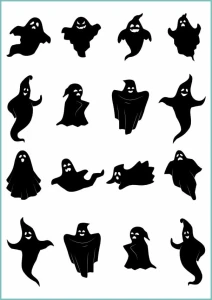 Tatuaże tymczasowe duchy na Halloween