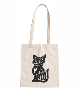 Torba bawełniana crazy cat lady 01
